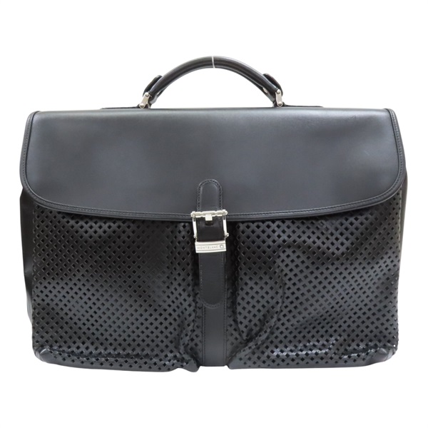 雙黑色 牛皮 公事包 手提包【MONTBLANC 萬寶龍】
