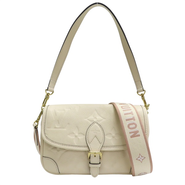 白色 牛皮壓紋 Diane 兩用包 M46388【LOUIS VUITTON LV 路易威登】 M46388