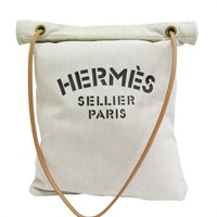 米色 帆布 Aline Grooming 肩背包【HERMES 愛馬仕】