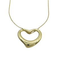 18K黃金 Elsa Peretti Open Heart 項鍊【Tiffany & Co 蒂芬妮】