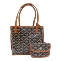 棕色 Goyardine帆布 Anjou Mini 手提包【GOYARD 高雅德】