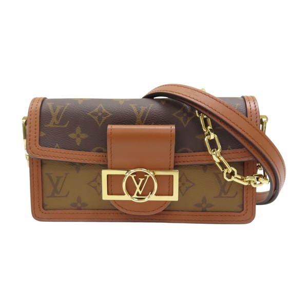棕色 原花帆布 Dauphine 鏈條 肩背包 M68746【LOUIS VUITTON LV 路易威登】 M46757