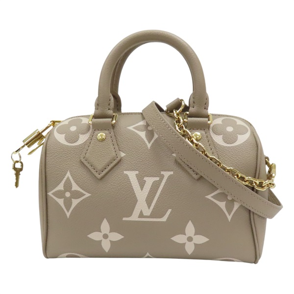 奶茶色 原花牛皮壓紋 Speedy Bandouliere 20兩用包 M46575【LOUIS VUITTON LV 路易威登】 M46575