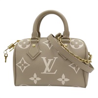 奶茶色 原花牛皮壓紋 Speedy Bandouliere 20兩用包 M46575【LOUIS VUITTON LV 路易威登】 M46575