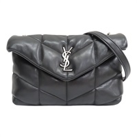 黑色羊皮 Puffer Toy 肩背包【SAINT LAURENT YSL 聖羅蘭】 620333