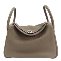 大象灰 Togo牛皮 Lindy 30 D刻 銀扣【HERMES 愛馬仕】