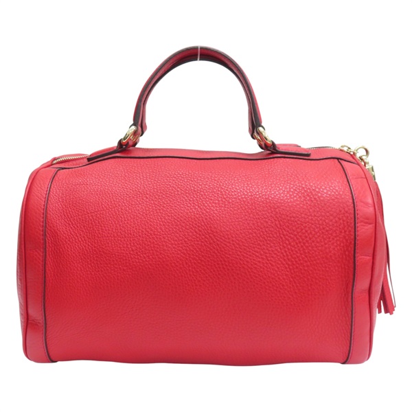 紅色 牛皮 Soho 波士頓 手提包【GUCCI 古馳】 282302