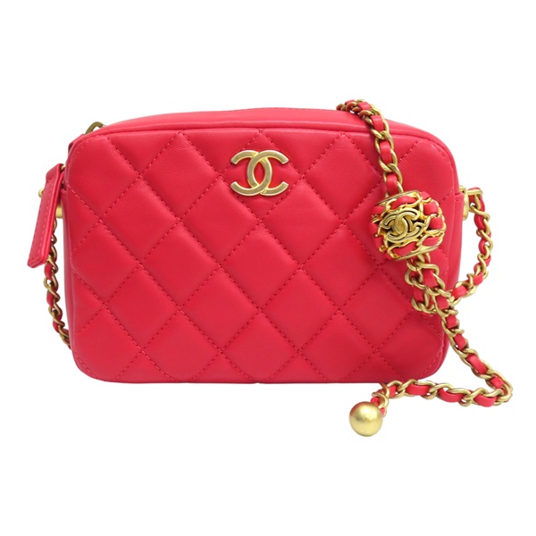 紅色牛皮 肩背包【CHANEL 香奈兒】