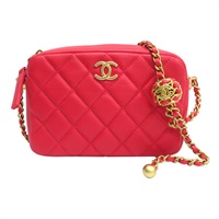 紅色牛皮 肩背包【CHANEL 香奈兒】