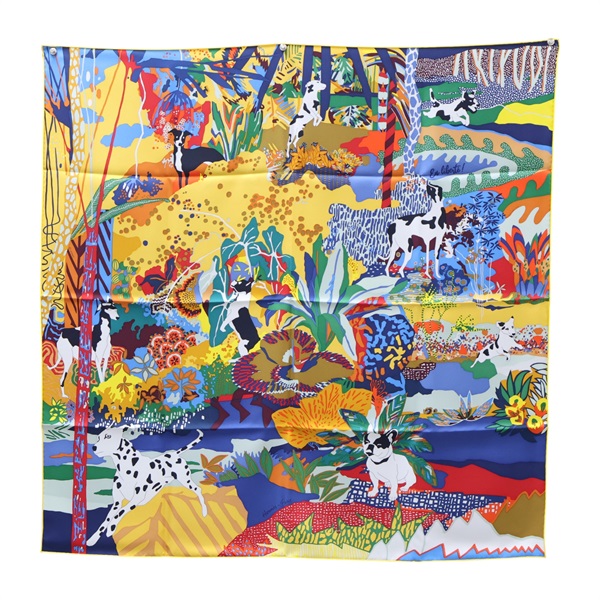 多色 絲綢 En Liberte 絲巾 90*90【HERMES 愛馬仕】