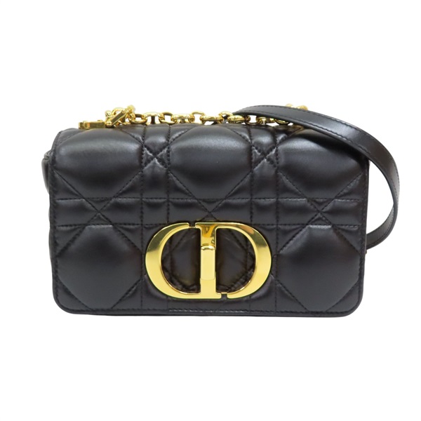 黑色羊皮 Caro 肩背包【Dior 迪奧】