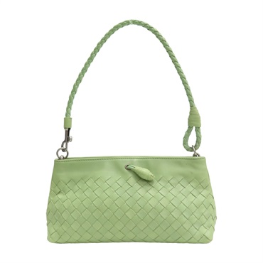 淺綠色 羊皮編織 手提包 120773【BOTTEGA VENETA 寶緹嘉】 120773