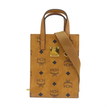 棕色 帆布 Mini 兩用包 【MCM】