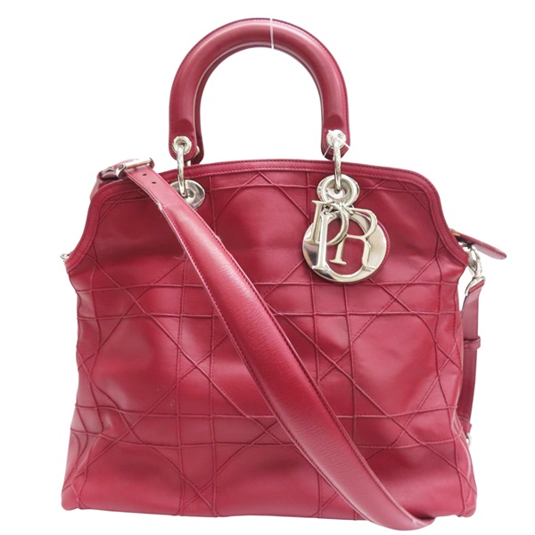 紅色 羊皮 Granville 兩用包【Dior 迪奧】