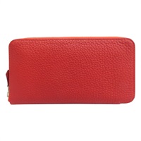 橘紅色 TC牛皮 Azap long Classique 拉鏈長夾 口R刻【HERMES 愛馬仕】