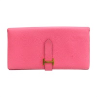 粉色 Epsom牛皮 Bearn Soufflet 長夾 X刻 【HERMES 愛馬仕】