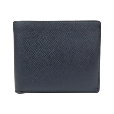 黑/藍色 Epsom牛皮 雙色 MC2 Copernic Compact 短夾 A刻【HERMES 愛馬仕】