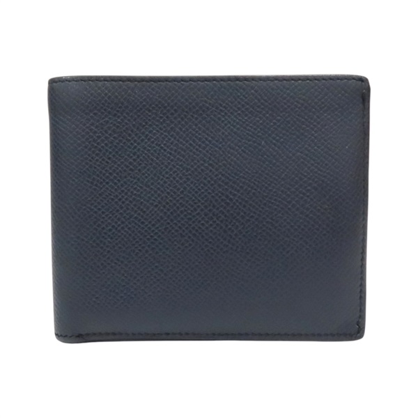 黑/藍色 Epsom牛皮 雙色 MC2 Copernic Compact 短夾 A刻【HERMES 愛馬仕】