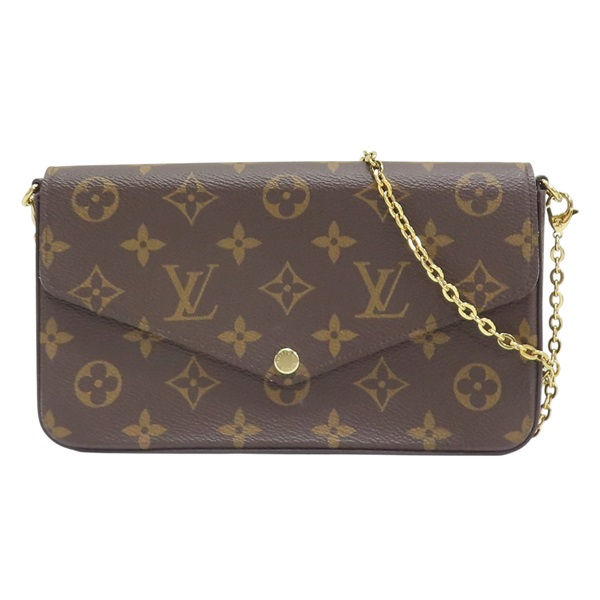 棕色 原花 帆布 Pochette Felicie 肩背包 M61276【LOUIS VUITTON LV 路易威登】 M81896