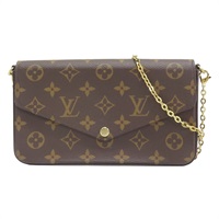 棕色 原花 帆布 Pochette Felicie 肩背包 M61276【LOUIS VUITTON LV 路易威登】 M81896