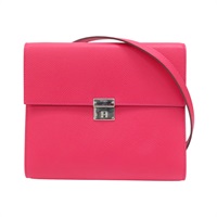 極致粉 Epsom牛皮 Clic 16 銀扣 肩背包 D刻【HERMES 愛馬仕】