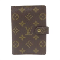 棕色 原花帆布 金扣 筆記本套 R20005【LOUIS VUITTON LV 路易威登】 R20005