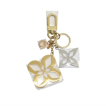 金/銀色 金屬 Maltage Blossom 鑰匙圈 吊飾 M00002【LOUIS VUITTON LV 路易威登】 M00002