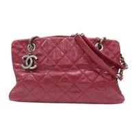 紅色 荔枝紋 牛皮 肩背包【CHANEL 香奈兒】