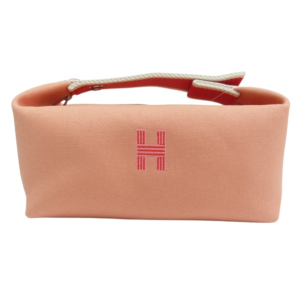 粉色 帆布 Bride A Brac 手提包【HERMES 愛馬仕】