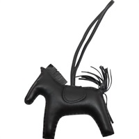 黑色 Agneau Milo羊皮 Rodeo MM 小馬 吊飾 Y刻【HERMES 愛馬仕】