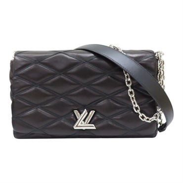 黑色 羊皮 GO-14 bag 鍊帶 銀扣 肩背包【LOUIS VUITTON LV 路易威登】 M50298