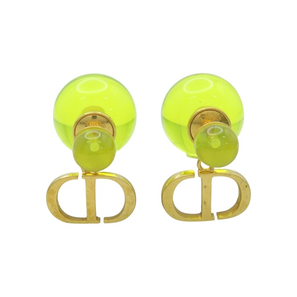 青寧金 鍍金 吊墜 圓形 耳環【Dior 迪奧 】