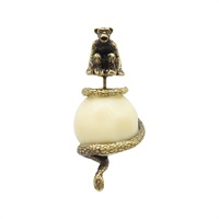 金屬 做舊 猿 蛇 單邊 耳環【Dior 迪奧 】