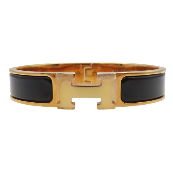 黑色 玫瑰金 琺瑯 Clic H 手環【HERMES 愛馬仕】