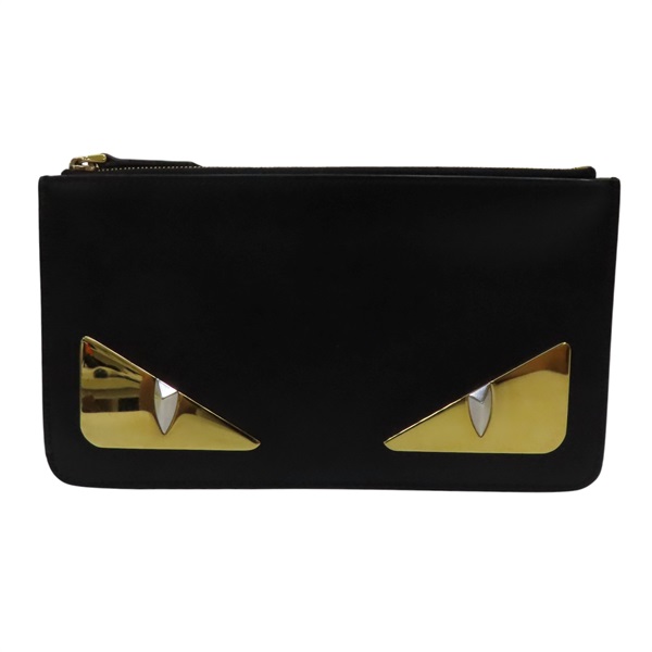 黑色 羊皮 手拿包【FENDI 芬迪】 8M0341