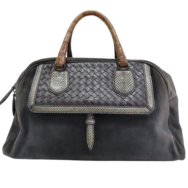 黑色 麂皮 手提包【BOTTEGA VENETA BV 寶緹嘉】
