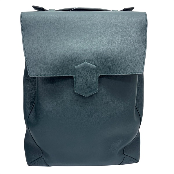 綠色 Evercolor牛皮 Flash 後背包 D刻【HERMES 愛馬仕】
