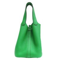 綠色 Taurillon牛皮 Picotin Lock 18 手提包 Z刻 無鑰匙【HERMES 愛馬仕】