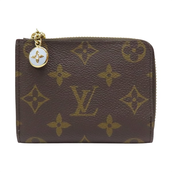 棕/藍色 原花帆布 Noa 拉鍊短夾 日本限定 M14530【LOUIS VUITTON LV 路易威登】 M14530