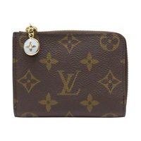棕/藍色 原花帆布 Noa 拉鍊短夾 日本限定 M14530【LOUIS VUITTON LV 路易威登】 M14530