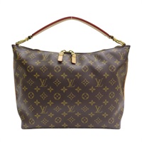 棕色 原花塗層帆布 SULLY MM 手提包【LOUIS VUITTON LV 路易威登】 M40587