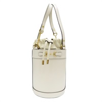 米白色 牛皮 Horsebit 1955 水桶包 手提包【GUCCI 古馳】 637115