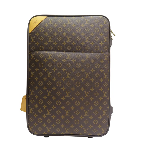 棕色 原花 帆布 Pegase 55 行李箱 (掛牌有印字)【LOUIS VUITTON LV 路易威登】 M23294