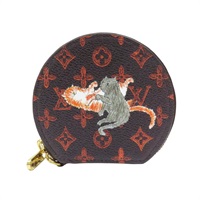 棕色 原花帆布 Catgram Micro Boite Chapeau零錢包 M63886【LOUIS VUITTON LV 路易威登】 M63886