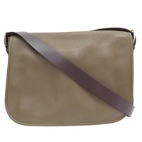 褐灰色 Taurillon牛皮 Barda 35 肩背包 □R刻【HERMES 愛馬仕】