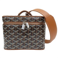棕色 Goyardine帆布 Muse Vanity Case 方盒 肩背包【GOYARD 高雅德】