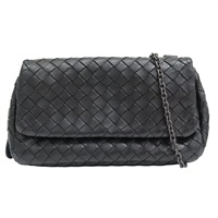 黑色 羊皮編織 鏈帶包【BOTTEGA VENETA BV 寶緹嘉】