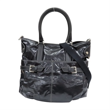 黑色 漆皮 兩用包【TOD S 托德斯】