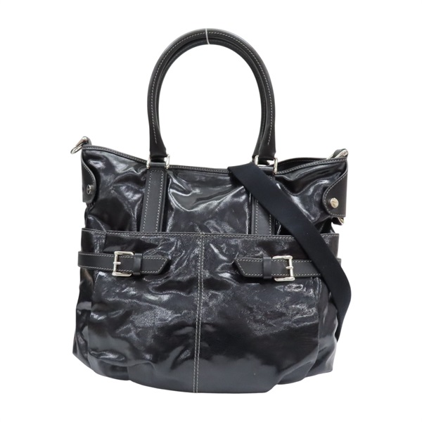 黑色 漆皮 兩用包【TOD S 托德斯】