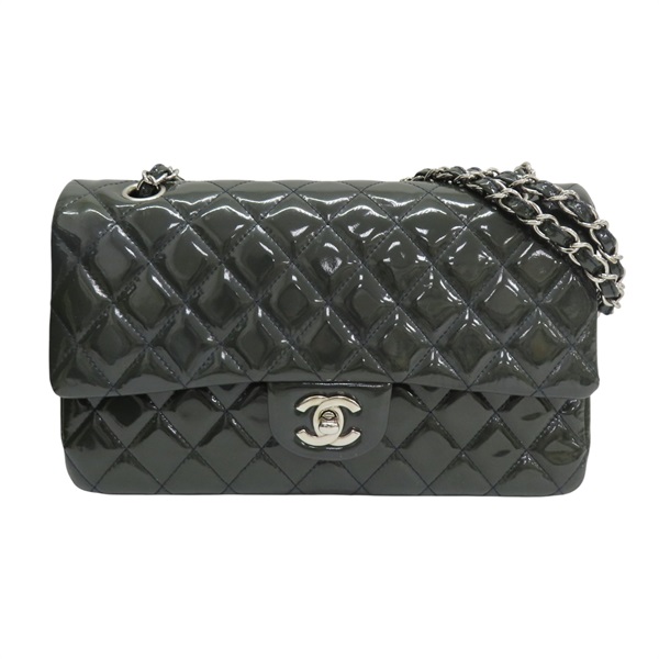 綠色 菱格紋 漆皮 COCO 25 肩背包 無卡【CHANEL 香奈兒】 A01112